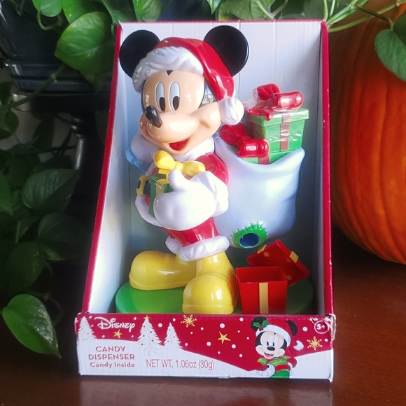 New Disney Mickey Mouse Candy Dispenser Santa Christmas presents - Picture 1 of 14